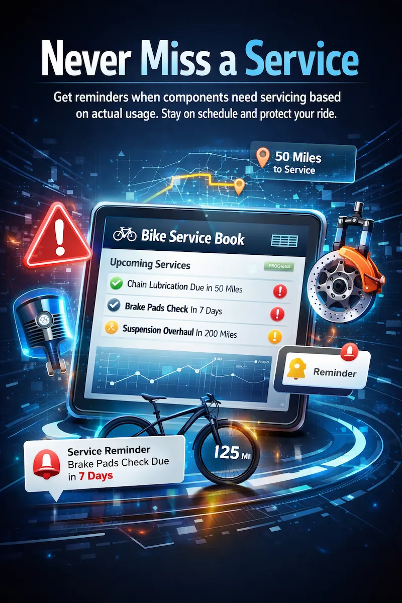 Never Miss a Service — service reminders and upcoming maintenance dashboard